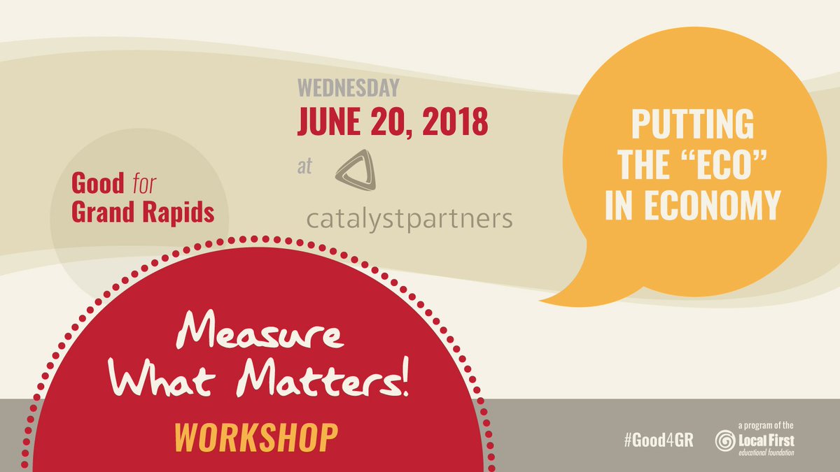 localfirst's tweet photo. Learn how to integrate intentional practices that will save money, be kind to the environment, and appeal to the growing earth-friendly consumer base with@theimageshoppe @wmeac @TheRapid @ConsumersEnergyand @CatalystPntrs #Good4GR https://t.co/GNUZ69FCxK https://t.co/haDNkywZPT