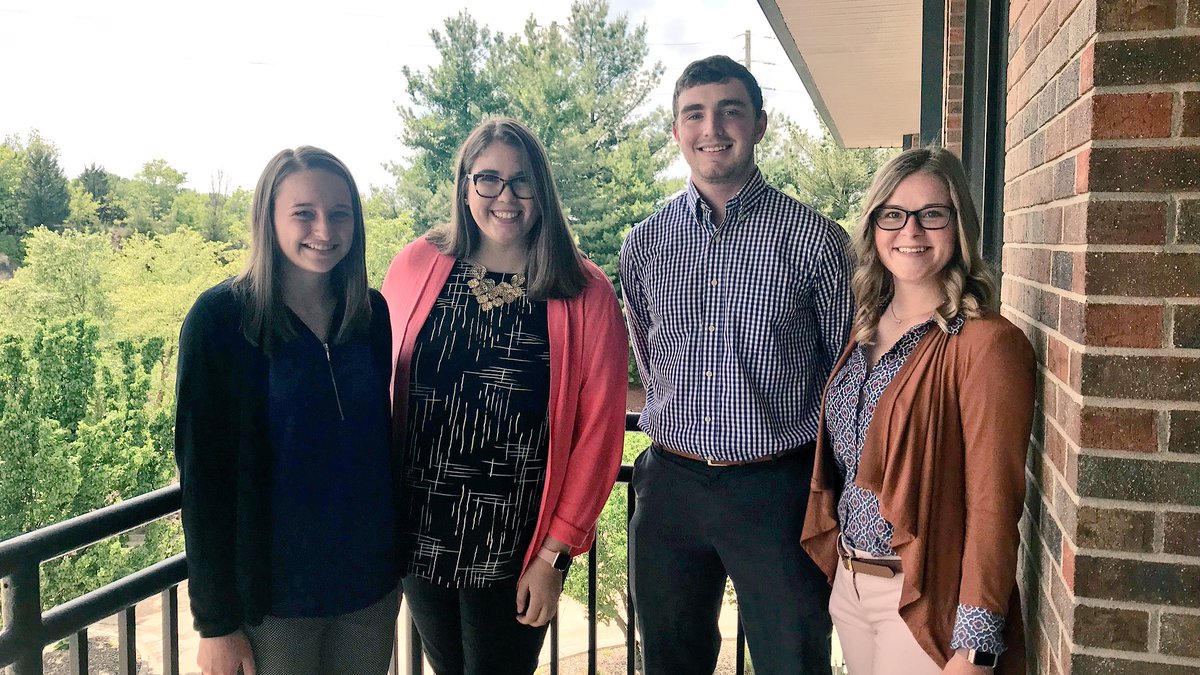 FCSFinancial's tweet photo. We know summer is coming when the #interns arrive!  #TeamFCSF loves the energy interns bring each year and this group appears to be no exception! Please welcome McKenzie Stumpe, Katie St. Pierre,Drew Cox and Ashton Light! @cafnr @mostateag https://t.co/6mWluSJnNl