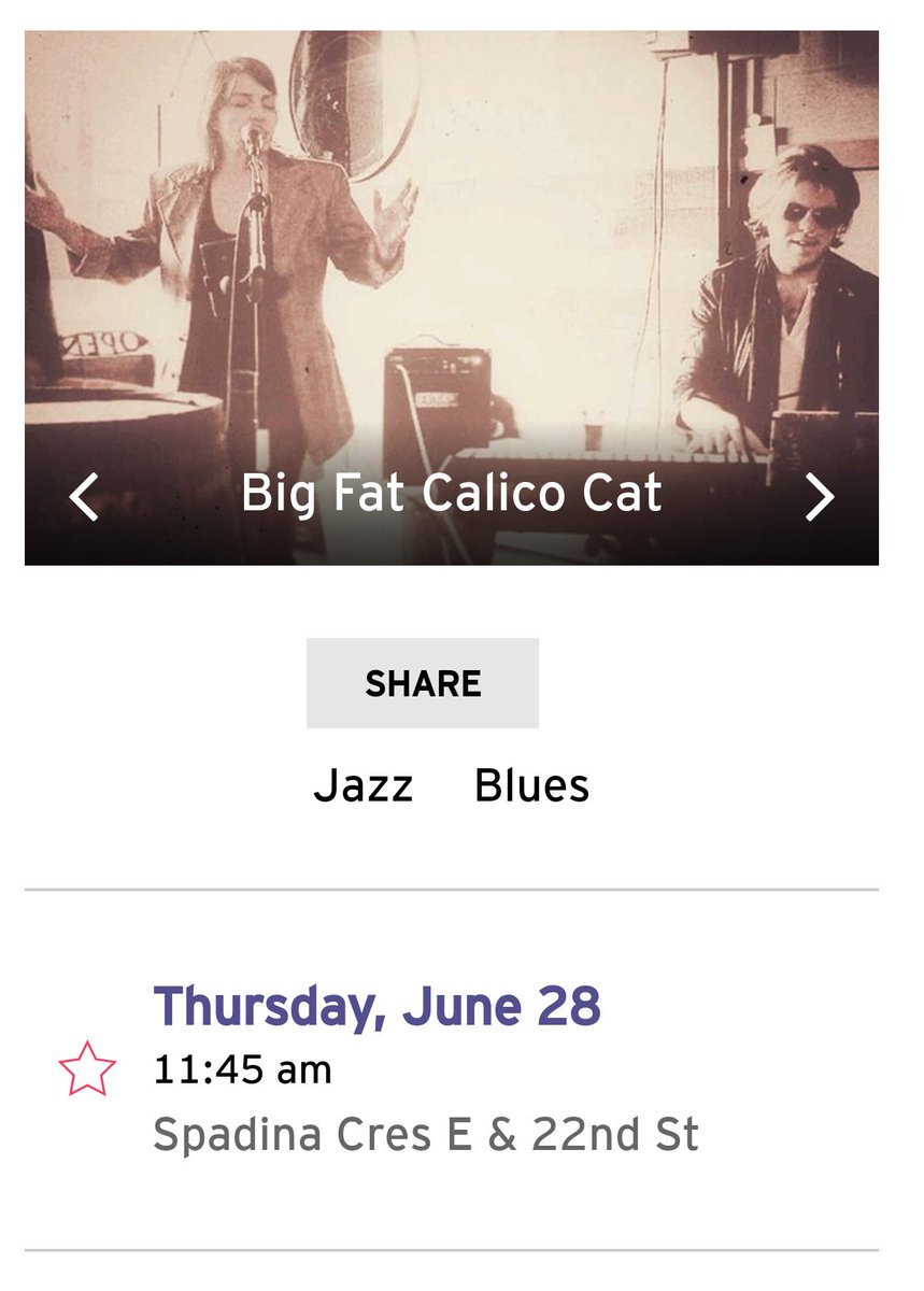 Terese_Epp's tweet photo. @bigfatcalicocat plays their first  Jazzfest June 28! 11:45am @saskjazz
@Terese_Epp vocals, @BrynB piano. #JazzyBluesishness #WalkTallAlways #WeavingDreamsIntoPlans #MagicHappensHere https://t.co/f2FyhhPHxg