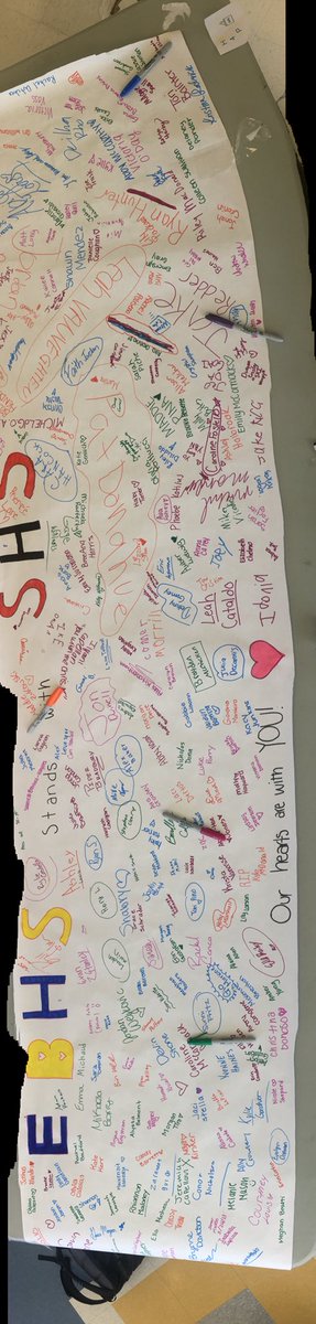 ADack_AP's tweet image. EBJSHS showing their support for the students of Stoughton! @EBSUPER1