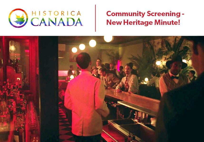 Toronto! Join us June 12 at <a href="/GDBooks/">Glad Day Bookshop</a> as we launch the first LGBTQ2 #HeritageMinute with <a href="/CCGSD_CCDGS/">Canadian Centre for Gender and Sexual Diversity</a>. Food, drink, prizes, storytellers, and it's all free! More info: eventbrite.ca/e/launching-th…