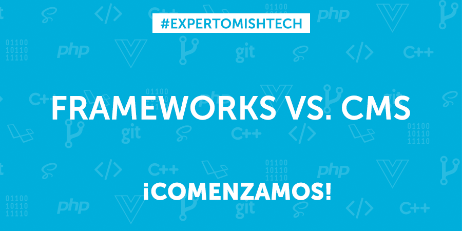 Mishtech's tweet photo. Hoy hablaremos de los pros y contras de utilizar #frameworks y #CMS desde la óptica de nuestro #ExpertoMISHTECH . Solo responde a este tweet con tu pregunta. ¡Comenzamos! https://t.co/lg2WKZvkMU