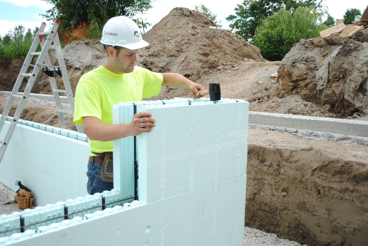 NUDURAICF's tweet photo. NUDURA is green in a number of ways. Here are a few of the reasons why NUDURA ICF is an environmentally innovative material to use in your buildings: https://t.co/oTlAc7wqke https://t.co/yYLzBv5oMC