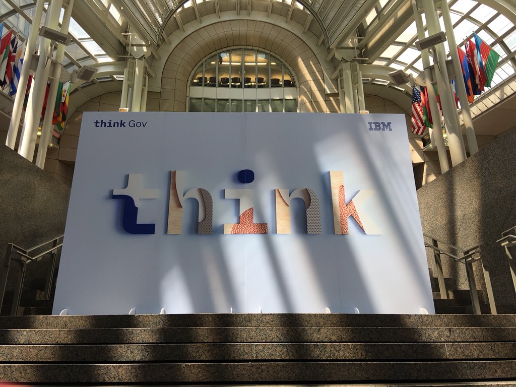 Peggy_McShane's tweet photo. Engaging with our Federal clients and partners to bring public service solutions to solve big, complex challenges. That’s what we do as IBMers #THINKgov2018 https://t.co/7XBxGigE1J