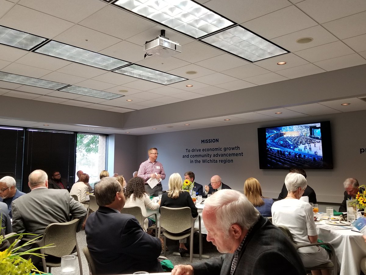 CMLCOLLECTIVE's tweet photo. At the @ChamberWichita mtg. hearing about the Global Leadership Summit. "Leadership is influence" was a statement made. Question: how are we using ours? https://t.co/SZfi2HaQyT