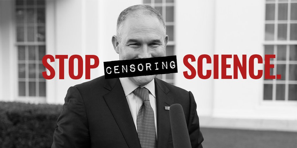 SierraClub's tweet image. ⬛⬛⬛⬛STOP⬛⬛⬛⬛CENSORING⬛⬛⬛⬛SCIENCE,⬛⬛⬛⬛@EPAScottPruitt.⬛⬛⬛⬛  #ScienceNotSilence #CensoringScience theatln.tc/2JtS2dt