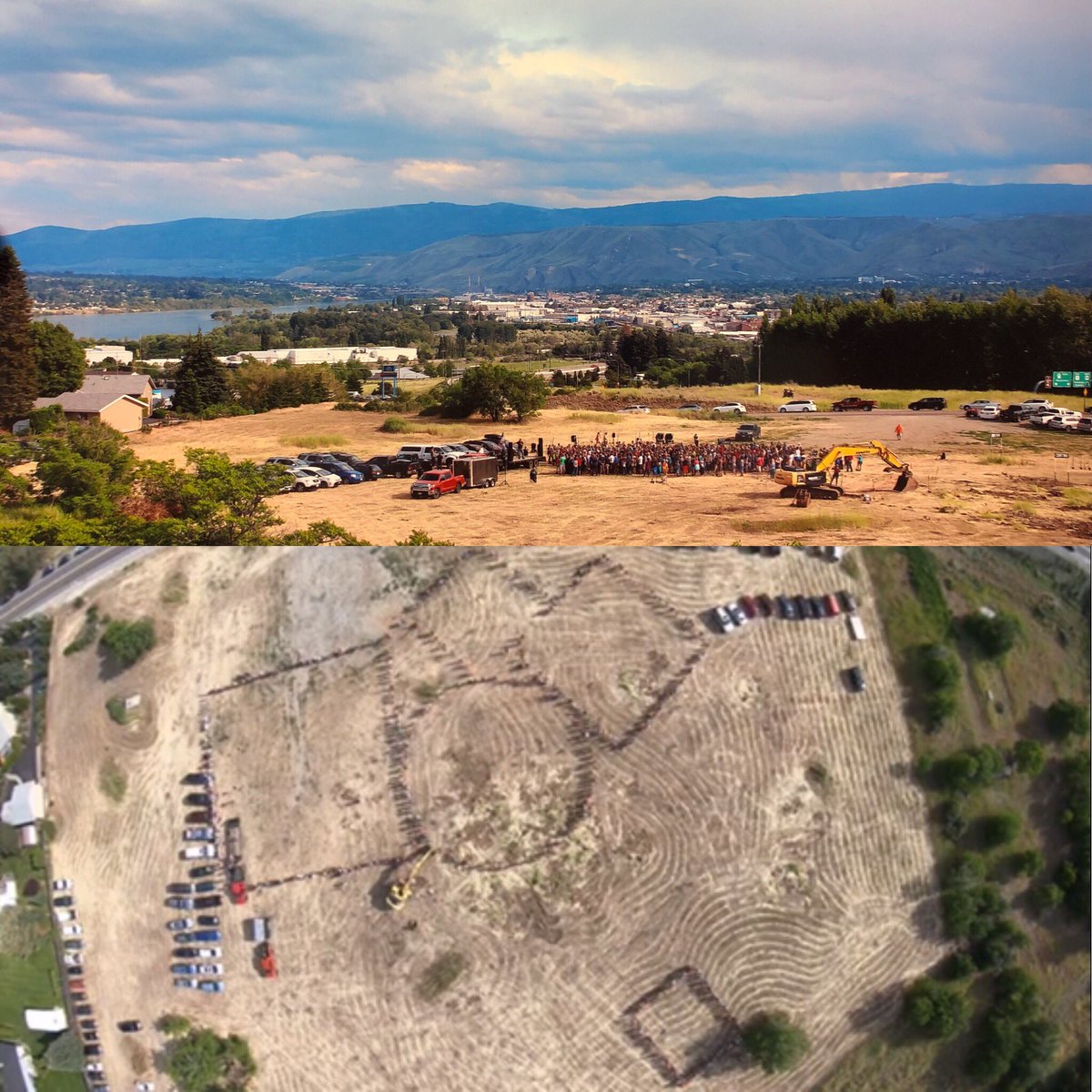 melmcgowan's tweet image. Epic groundbreaking Sunday of our #GraceCity  project. I’ve never seen a master plan I’ve drawn up rendered in people! More info here bit.ly/2IH9b7U #ChurchArchitecture #PlainJoeArchitecture #DesignIntervention #SacredSpace