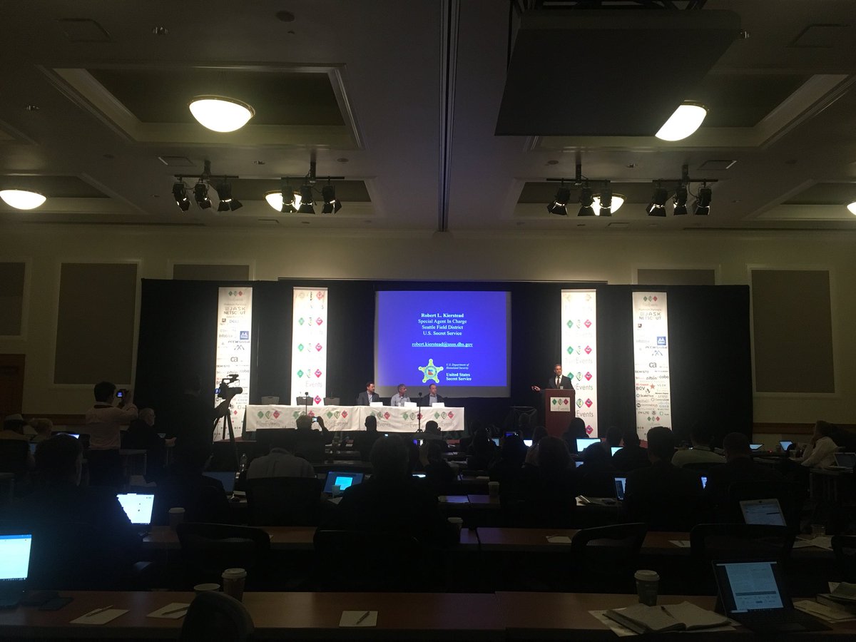 Em_Kellett's tweet image. Robert Kierstead gives a fascinating insight on how the US Secret Service tackles Cybercrime. #NetEvents18