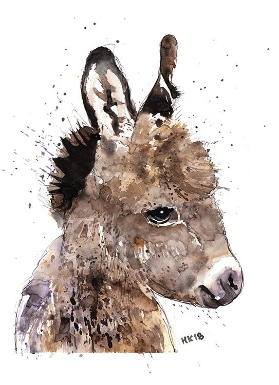 WildBerryJam's tweet photo. Baby Donkey 
.
.
#animalprint #kidsroom #farm #babyanimals https://t.co/tTSApP2AbT