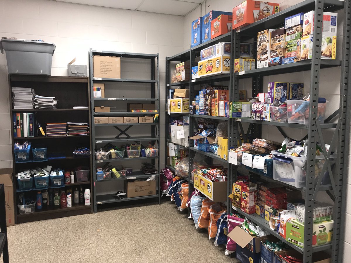 AdenaElementary's tweet photo. Our #ResourcePantry has grown! Food, school supplies, hygiene products, clothes, and more all for our kids. Thank you #TeamAdena🔵 ⭐️school community!! @BCESCsupt @LakotaDistrict https://t.co/CTCPZ6IrLI