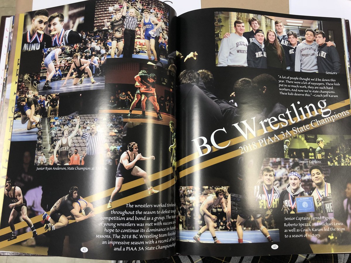 BecaYearbook's tweet photo. Yearbooks are in! Seniors can pick theirs up today, underclassmen can pick theirs up tomorrow during lunch periods. https://t.co/AmrU2QT0aq