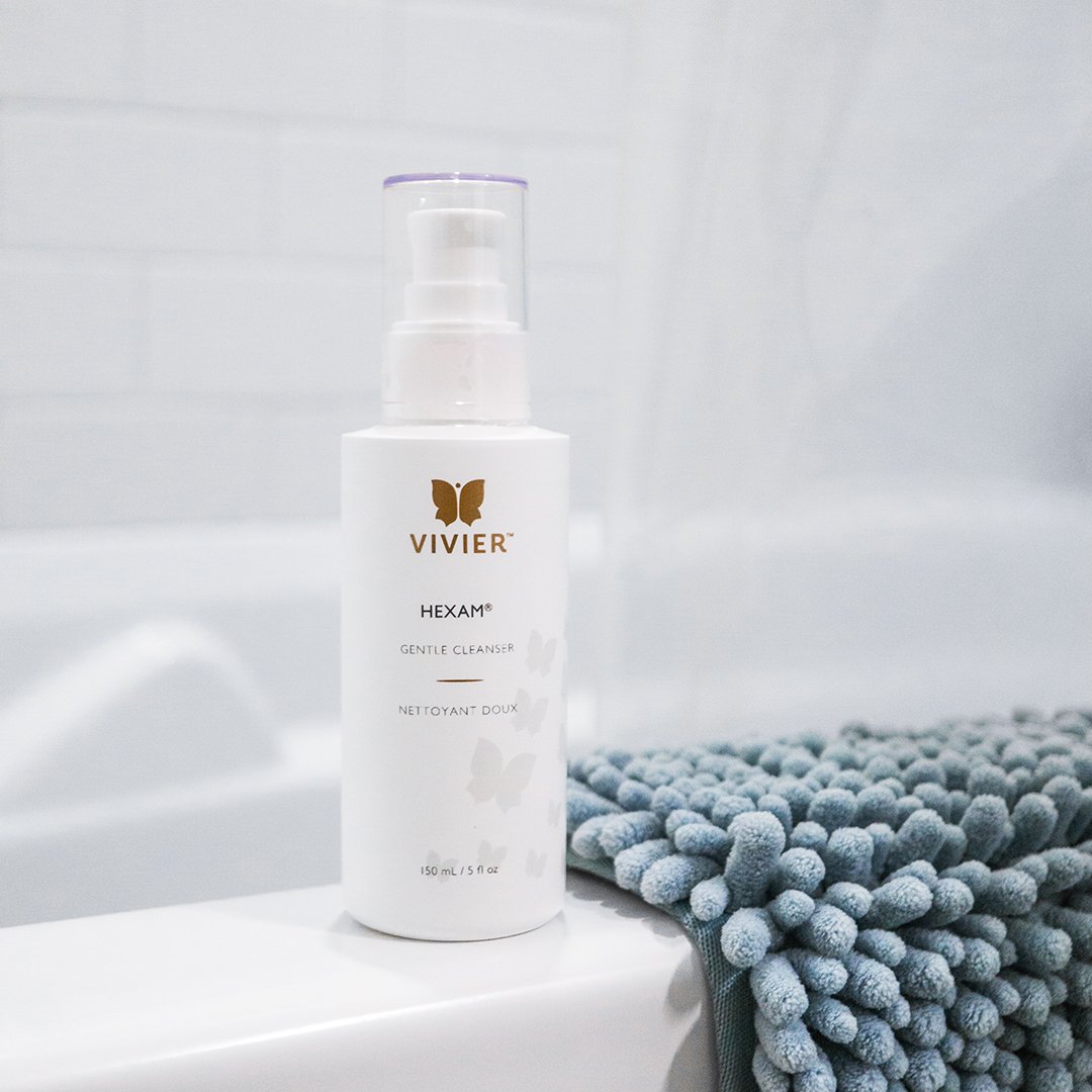HEXAM® is tough enough to remove makeup yet gentle enough to not irritate sensitive skin.