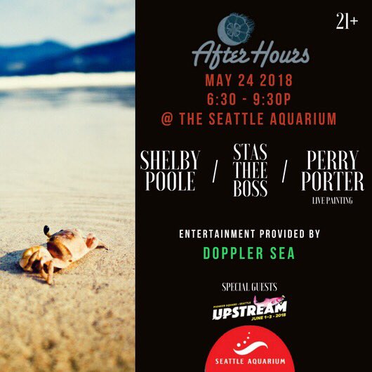secret is out, we from Seattle we don’t have time to wa$te!!!!! 

🌊 🦀 w/ sounds by <a href="/StasTHEEBoss/">STASIA</a> 

AFTER HOURS @ SEA AQUARIUM!