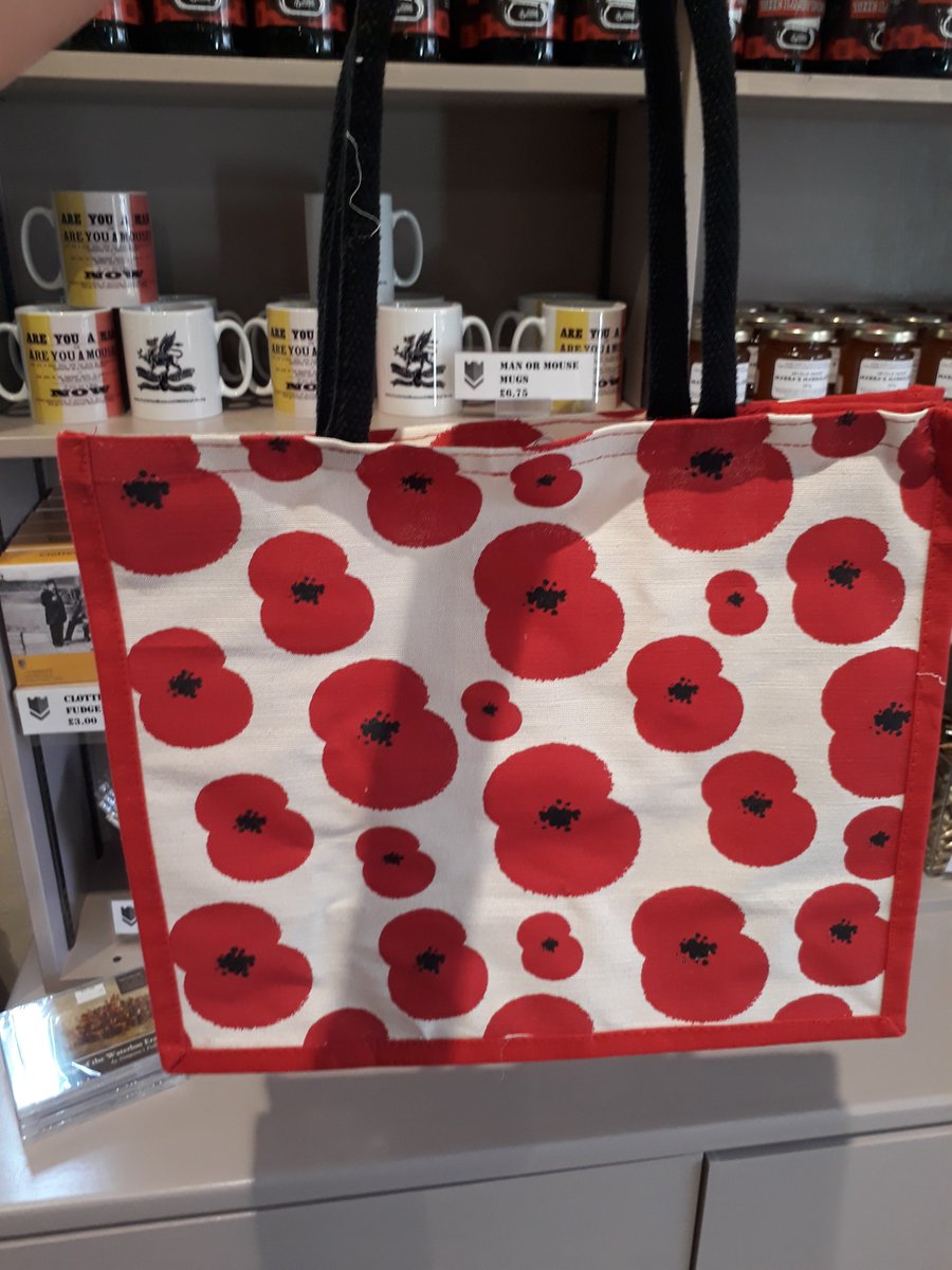 TheHalston1's tweet photo. Worth popping into the #MuseumOfMilitaryLife just for the gift shop. Look at this cute poppy shopper! Just £4 @CMoML #weepingwindows #poppiestour https://t.co/q53YQRVybA