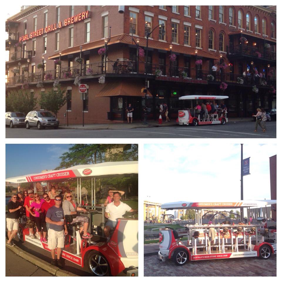 Come explore Canalside with us! #BuffalosBeerBike