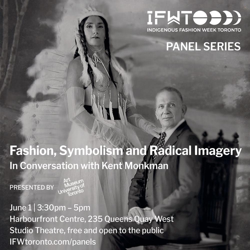 We are proud to present this event with @KentMonkman as part of @IFWtoronto  #IFWTO18 #Indigenousfashion #redefiningfashion #ancientcouture #artmuseumuoft