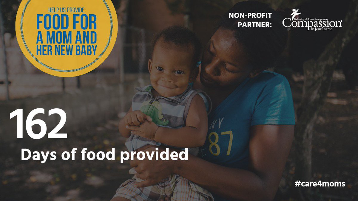 TheWoodsChurch's tweet photo. We've provided 162 days of food to moms and their new babies so far through #CheckInDoGood! The month is almost over, so make sure you check-in this Sunday. #care4moms #causely https://t.co/WjEHKbEWXh