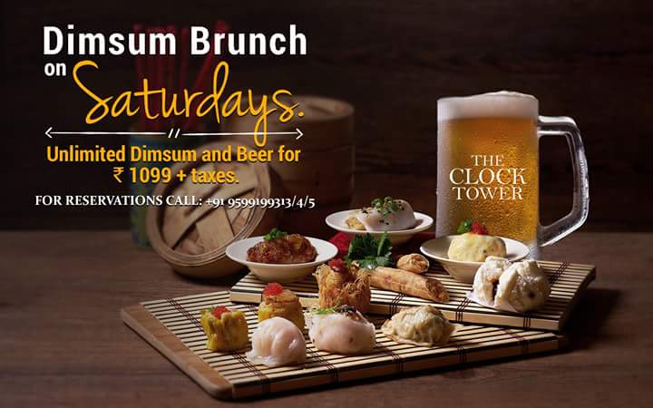 theclocktower54's tweet photo. Weekends call for a treat to yourselves. Enjoy unlimited Dimsums and Beer and let us be hosts to your moments. 

All this at only Rs 1099 (exclusive of taxes) from 12:30pm to 4:00pm.

#theclocktowergurgaon #beer #dimsums #saturday #weekend https://t.co/wDQ9ESw8Vk