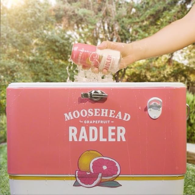 MooseheadLager's tweet photo. Moosehead Radler is 85% beer and 15% real fruit juice, making it 100% refreshing https://t.co/8BKLbRtuRe
