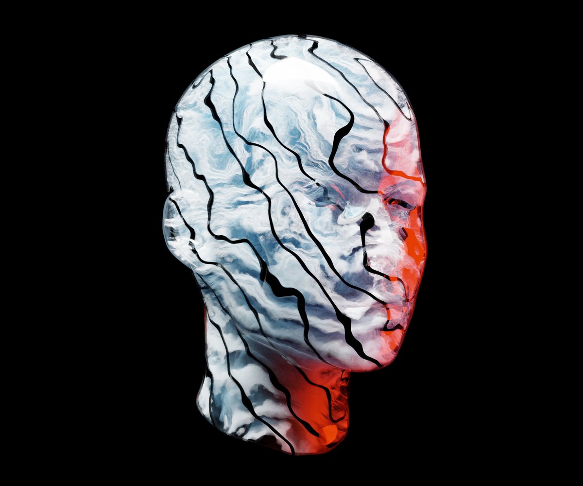 NizarAmous's tweet photo. testing some procedural volumetric shading in #cyles #b3d #procedural #head #abstract #sky #cloud #shading #abstract_waves https://t.co/qXW07OBzEi
