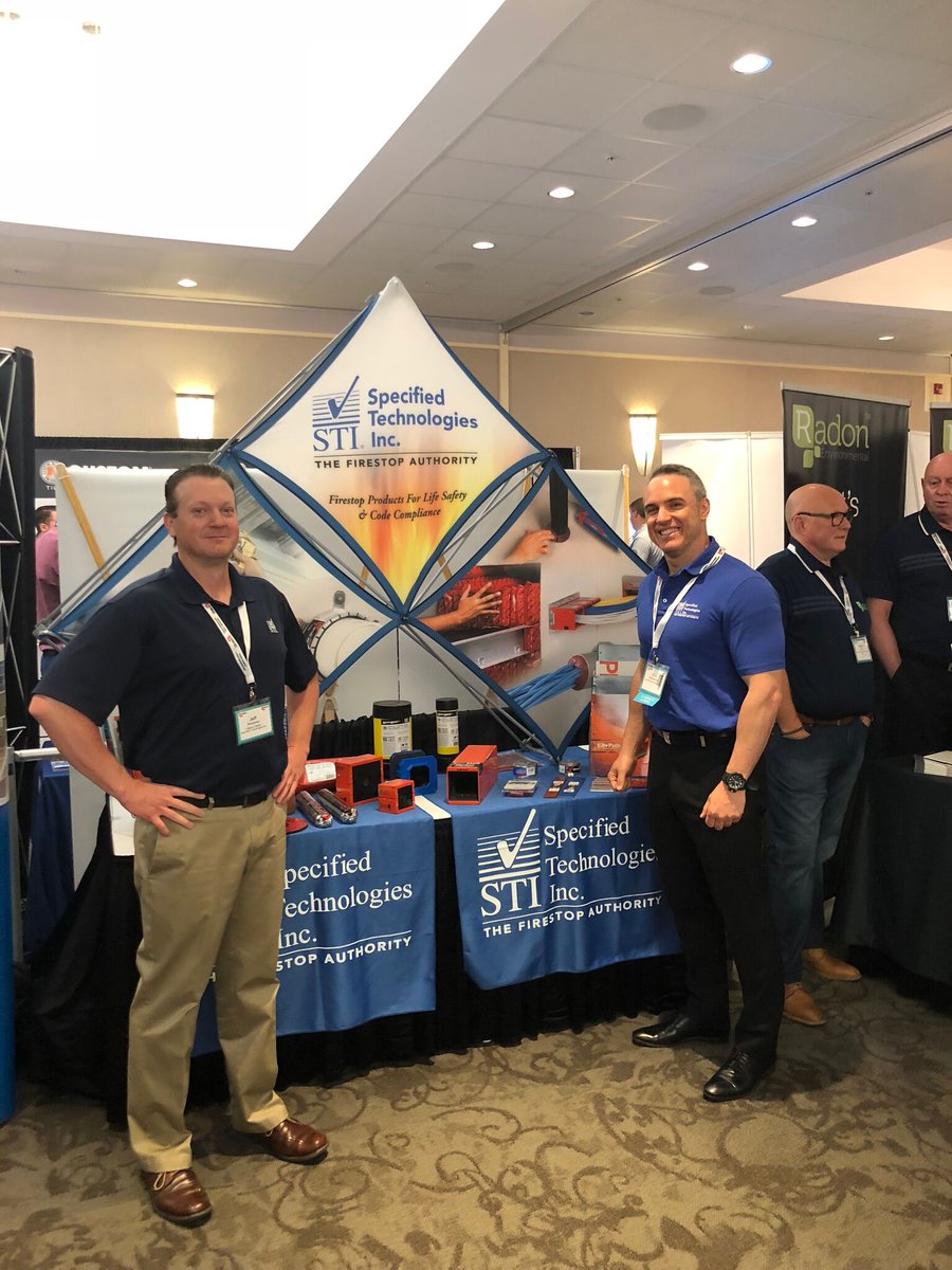 STI_FIRESTOP's tweet photo. Have you met Eric and Jeff? Come by to talk #healthcare #firestop with them and learn how products like #EZPath can keep your facilities fully #sustainable! https://t.co/QyL4NDHZUv