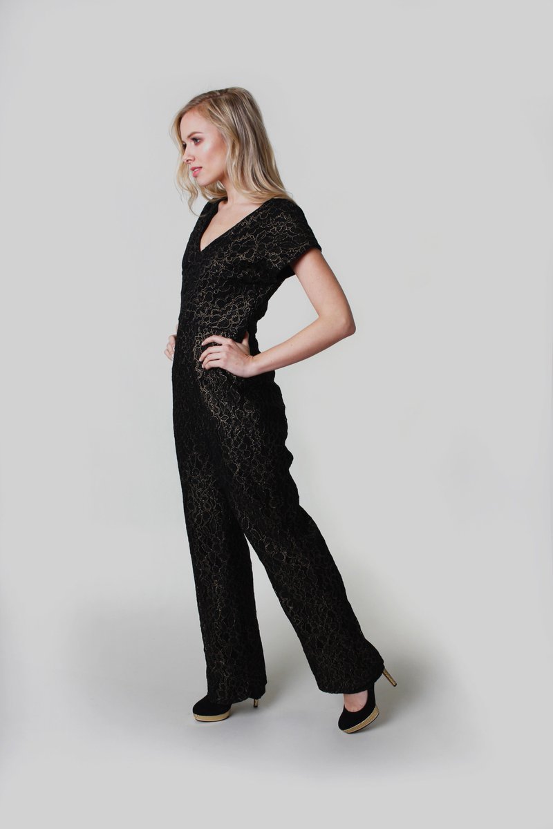 Effortless Shape Black &amp; Gold Lace Jumpsuit for summer <a href="/hellofashion_uk/">Hello! Fashion</a> <a href="/ELLEUK/">ELLEUK</a> <a href="/RedMagDaily/">Red Magazine</a> <a href="/GreenwichHour/">(((Greenwich Hour)))</a> <a href="/BeckBromFL/">#BeckBromFL ©2012</a> <a href="/marieclaireuk/">Marie Claire</a> <a href="/BazaarUK/">BazaarUK</a> #filizdarbylondon #luxury #fashion #madeinlondon #fashionstylisty #actor <a href="/StylistMagazine/">Stylist Magazine</a>