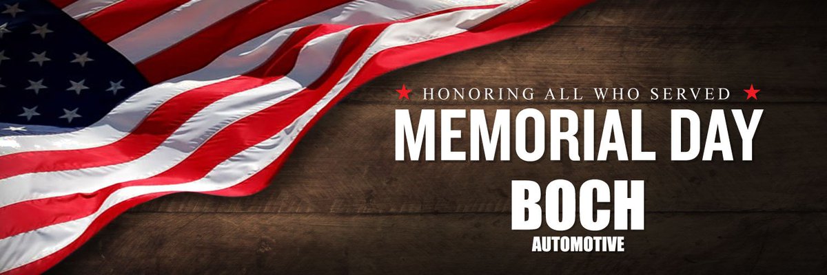 BochHyundai's tweet photo. This Memorial Day Boch Hyundai salutes all Military personnel for your courage and sacrifice. https://t.co/fz0ZTmgKqe
