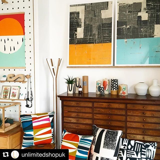 So happy to have some of my ‘Titan’ collages with the amazing @unlimitedshopuk in Brighton :) #Repost @unlimitedshopuk with @get_repost
・・・
New day, new #shelfie 🧡🤩💥 #unlimitedshop #welovegreatdesign #designforyourhome #designgallery #conceptstor… ift.tt/2s8PD0U