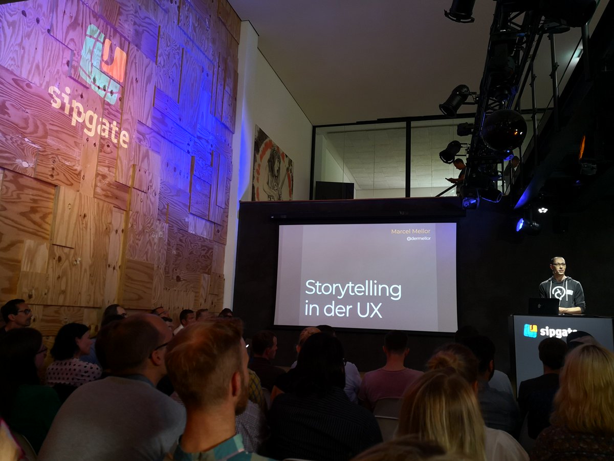 #Storytelling in der #UX - Mega Vortrag Danke für die Inspiration - #robot love <a href="/dermellor/">Marcel Mellor</a> #leandus #uxdesign #UserExperience #userinterface #ui