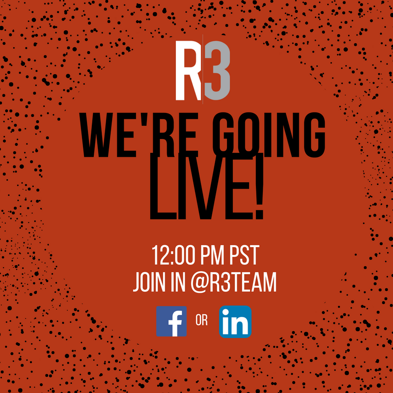 R3_TeamSD's tweet photo. That's right! We are streaming our lunch and learn LIVE today! Tune in at noon! https://t.co/Y7YpXHuGha