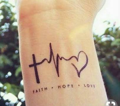 MomsPerfect's tweet photo. #Faith #Hope #Love 
#Tattoo #TattooTuesday #tattooed https://t.co/7LDKgt4hxA