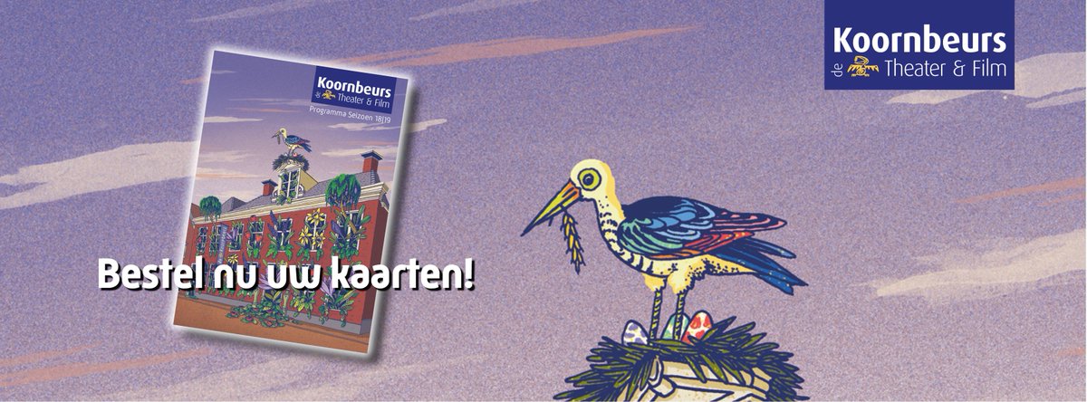 We hebben weer een geweldig nieuw programma voor 18-19. Kijk snel op theaterdekoornbeurs.nl