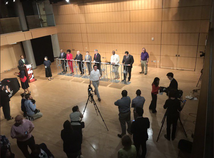 NevinsPR's tweet image. Yesterday, our team was behind the scenes at the Maryland Democratic Gubernatorial Debate with @marylandpubtv and @wbaltv11! It was such an exciting day meeting some of the candidates #MDPolitics