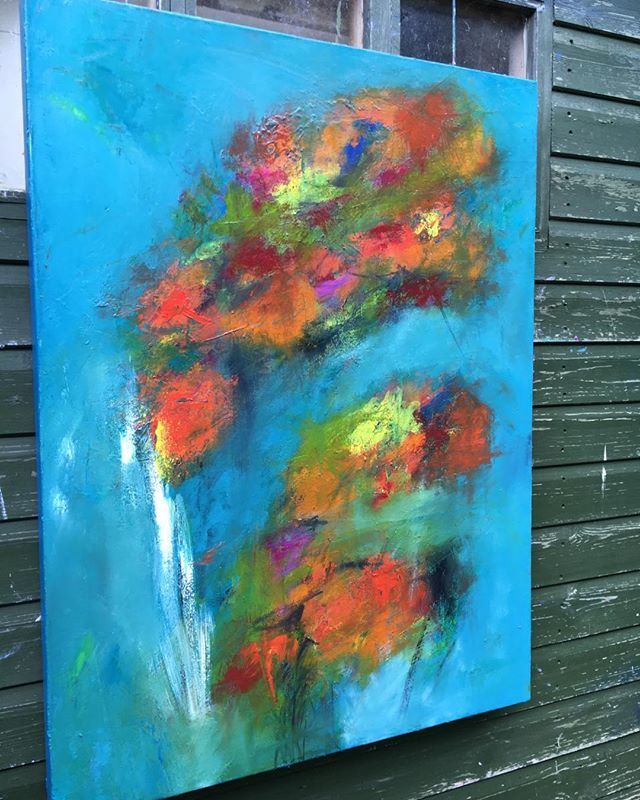 ‘Intoxication’, 60cm x 80cm. An abstract floral piece with plenty of texture. 
#flowerpower #abstractflowerpainting #oilpainting #modernart #contemporaryart #fineart #affordableart #artforthehome #interiordesign #artlover #artcollector #abstractexpressio… ift.tt/2IHPCIt