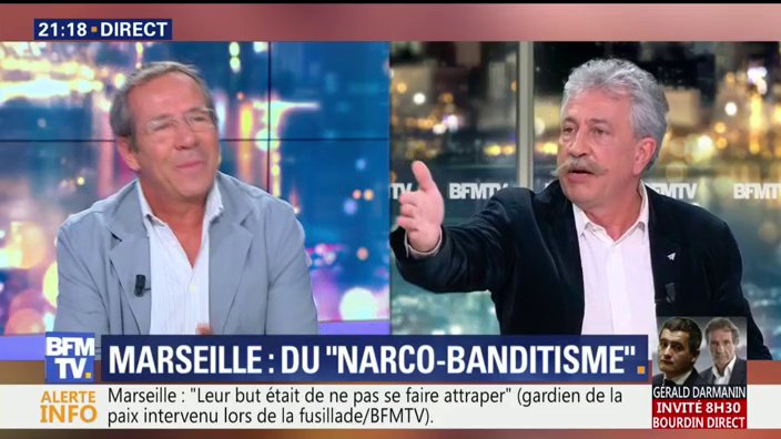 "Les policiers des quartiers disent que la bataille est perdue par rapport au trafic de drogue. L'Etat s'est suicidé dans sa lutte contre ce fléau, et à tous les niveaux. Cette lutte est un énorme échec politique" dit <a href="/Fred_Ploquin/">frederic ploquin</a> sur <a href="/BFMTV/">BFM</a>