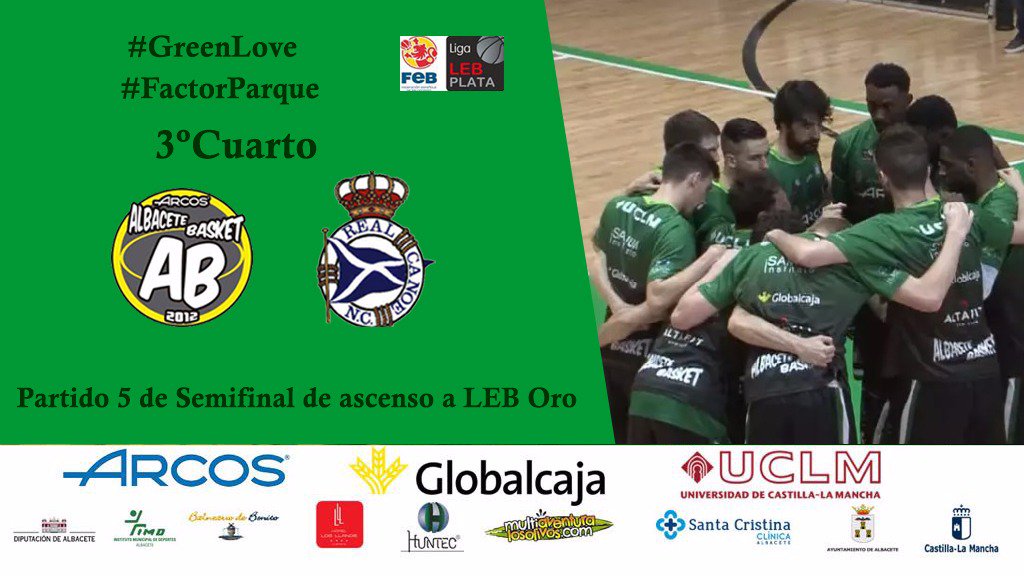 AlbaceteBasket's tweet photo. Final del tercer cuarto

@ALBACETEBASKET 43
@realcanoe 47

#GreenLove
#factorparque https://t.co/3GIivMhr2T