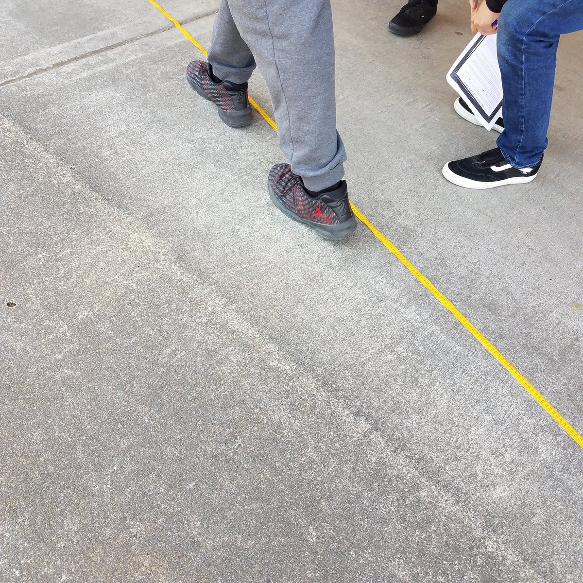 mthman's tweet image. Collecting data, introducing linear regression  to catch a thief! #BarbieBungee is next. #teach180 #msmathchat #mtbos