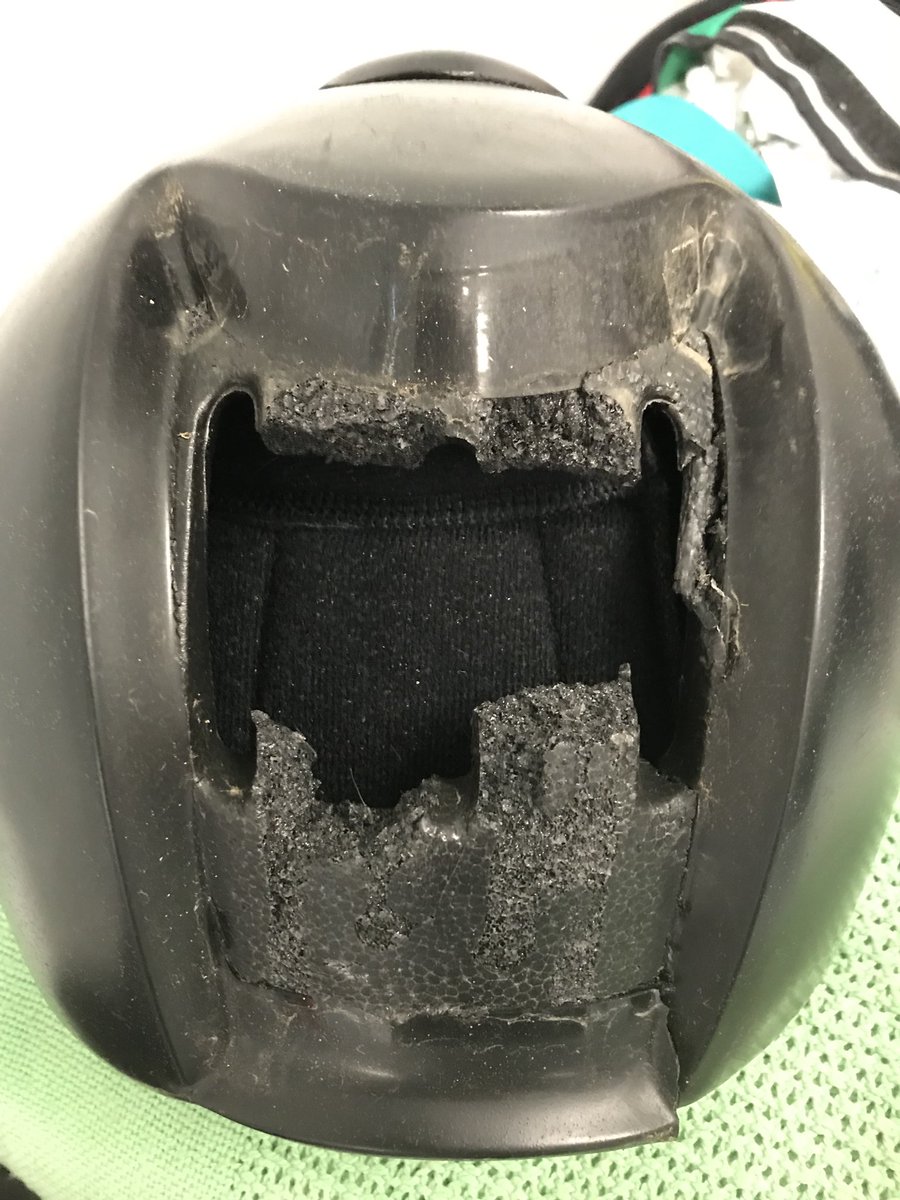 Pat Healy (@patcashhealy) on Twitter photo How lucky is <a href="/chrishayes24/">Chris Hayes</a> after <a href="/SligoRaces/">Sligo Races</a> fall ? This is his helmet ! Legends of men those jockeys #respect How lucky is <a href="/chrishayes24/">Chris Hayes</a> after <a href="/SligoRaces/">Sligo Races</a> fall ? This is his helmet ! Legends of men those jockeys #respect