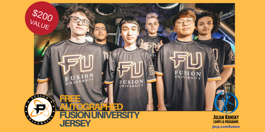 Now is the time to enroll in @jkcp Esports Summer Camp, Training Camp of <a href="/FusionUni/">Fusion University</a>! Promo extended thru Memorial Day, register by 11:59p 5/28 to receive; 
- $100 off tuition
- FREE Autographed <a href="/FusionUni/">Fusion University</a> Jersey (a $200 value) 

Visit jkcp.com/fusion for the promo code.