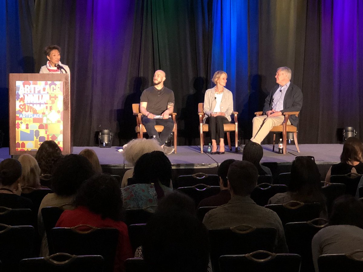 ONESOUTHMACON's tweet photo. Jane Chu, chairwoman for the @NEAarts kicking off the evening plenary session: Our Towns. #ArtPlaceSummit https://t.co/tqEfZaK6Ql