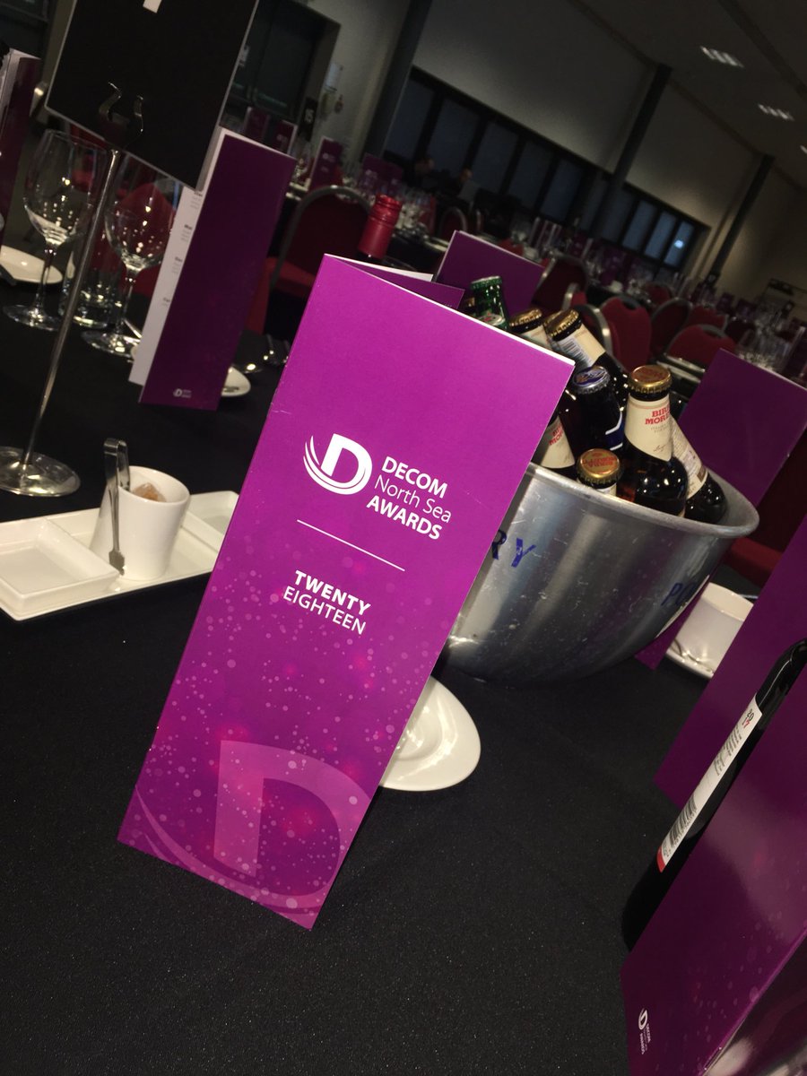 ThinkPRScotland's tweet photo. Proud to have created the brand for the inaugural @DecomNorthSea #DecomAwards Looking great! #decomsuccess #thinkcreative #goodworkiancaie https://t.co/hqy0ESmKby