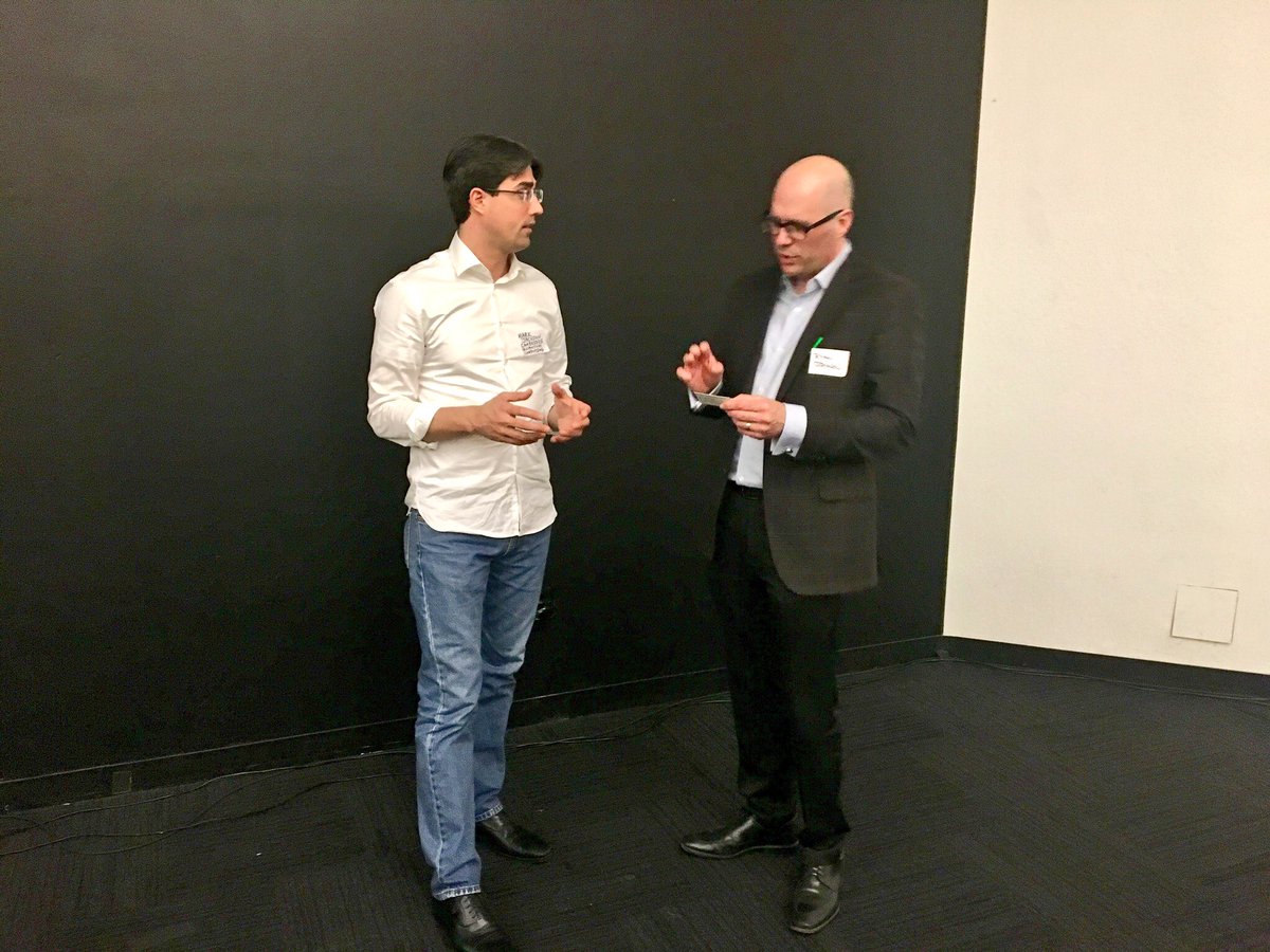 TangAnnabelle's tweet photo. #TBT #2018aidownload Dr. Mark Jackson from Cambridge Quantum Computing talked about quantum machine learning. https://t.co/rSwKuYly3Q
