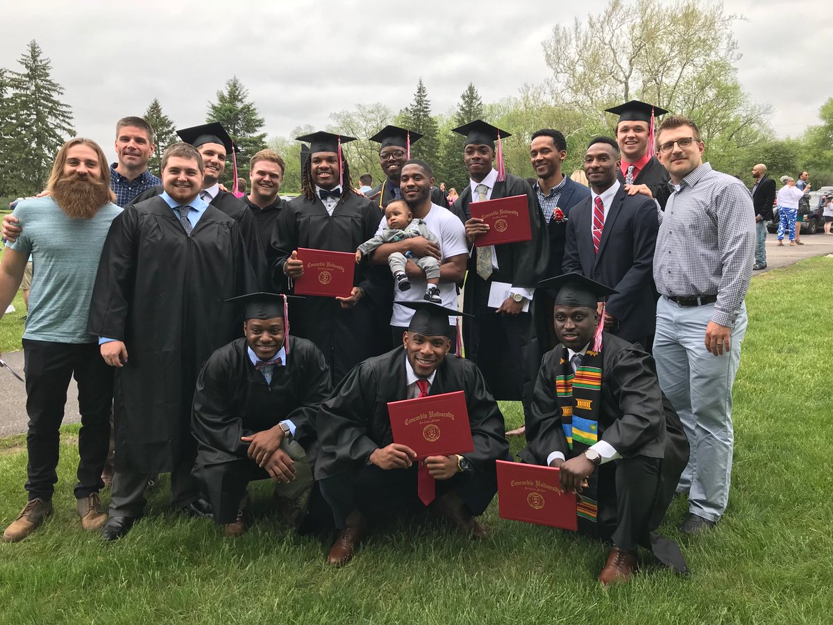 CoachSchu44's tweet photo. Here is some (not all) of the great Concordia men entering the world prepared to serve. #sacrificeself #serveothers #glorifyGod https://t.co/lK14E3UAEC