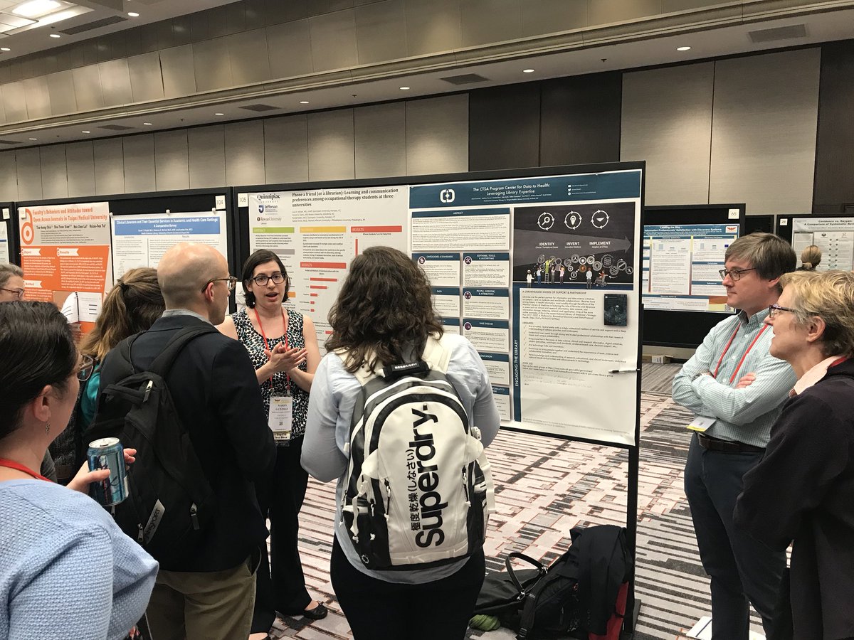 kristiholmes's tweet image. Thanks to everyone who visited our @data2health poster at #mlanet18! We look forward to working together 😊@kglibrarian @MBKaars