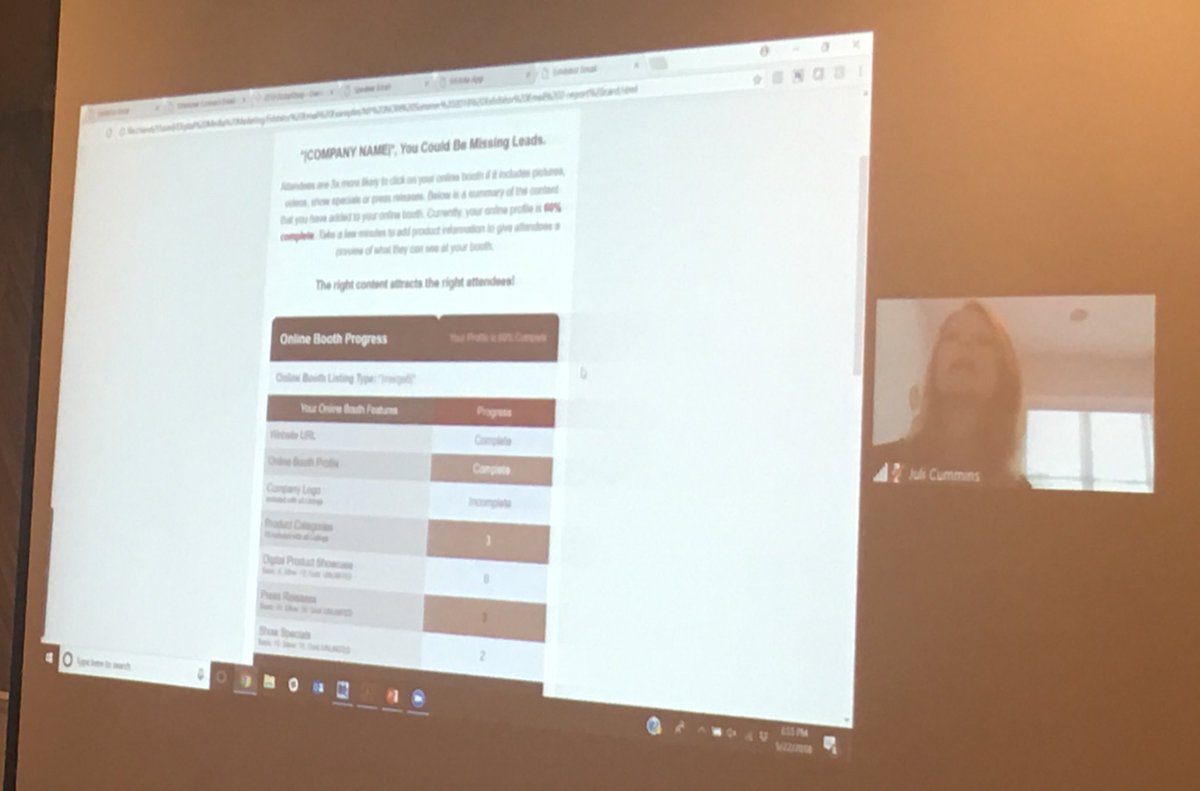 a2ztrainer's tweet photo. Juli is presenting - via @zoom_us - what our Digital Marketing Team does for our clients! @a2zUserGroup #a2zusergroup https://t.co/EiGoBYBwxx