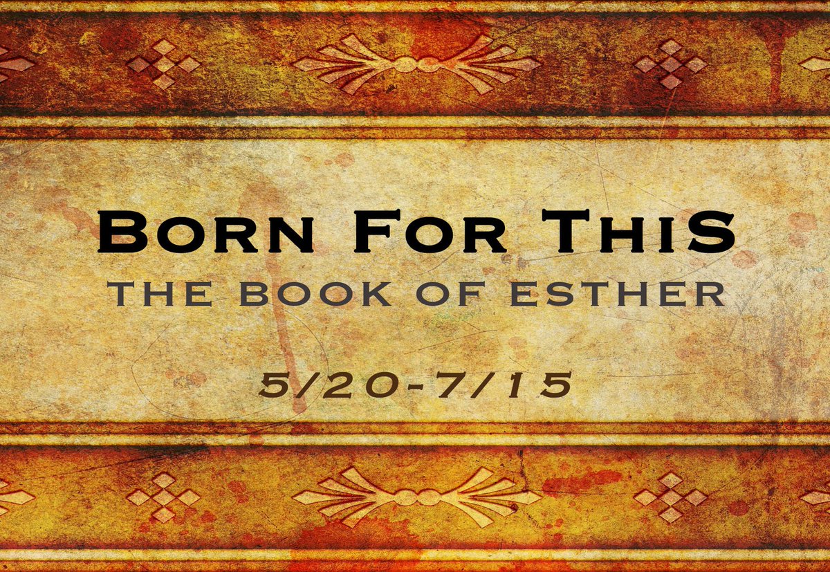 southoaks's tweet photo. New Series - "Born For This" - Sundays, 10 am, 5/20 -7/15. Esther, in the Old Testament, was dramatically placed by God in a position of influence.  Her life shows us how we can impact those around us.  We each have a calling to fulfill. What were you born to do? https://t.co/XRl0SbjzIw