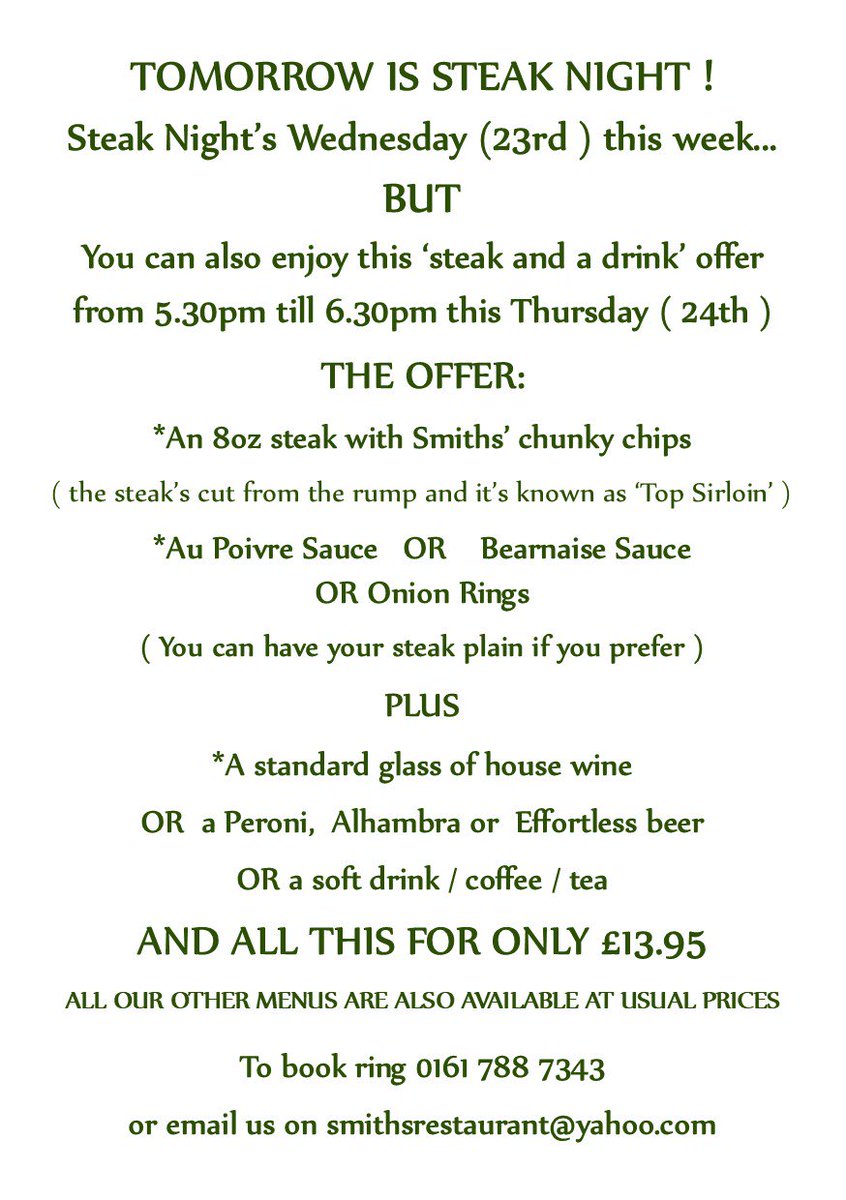 Smiths Restaurant tweet media