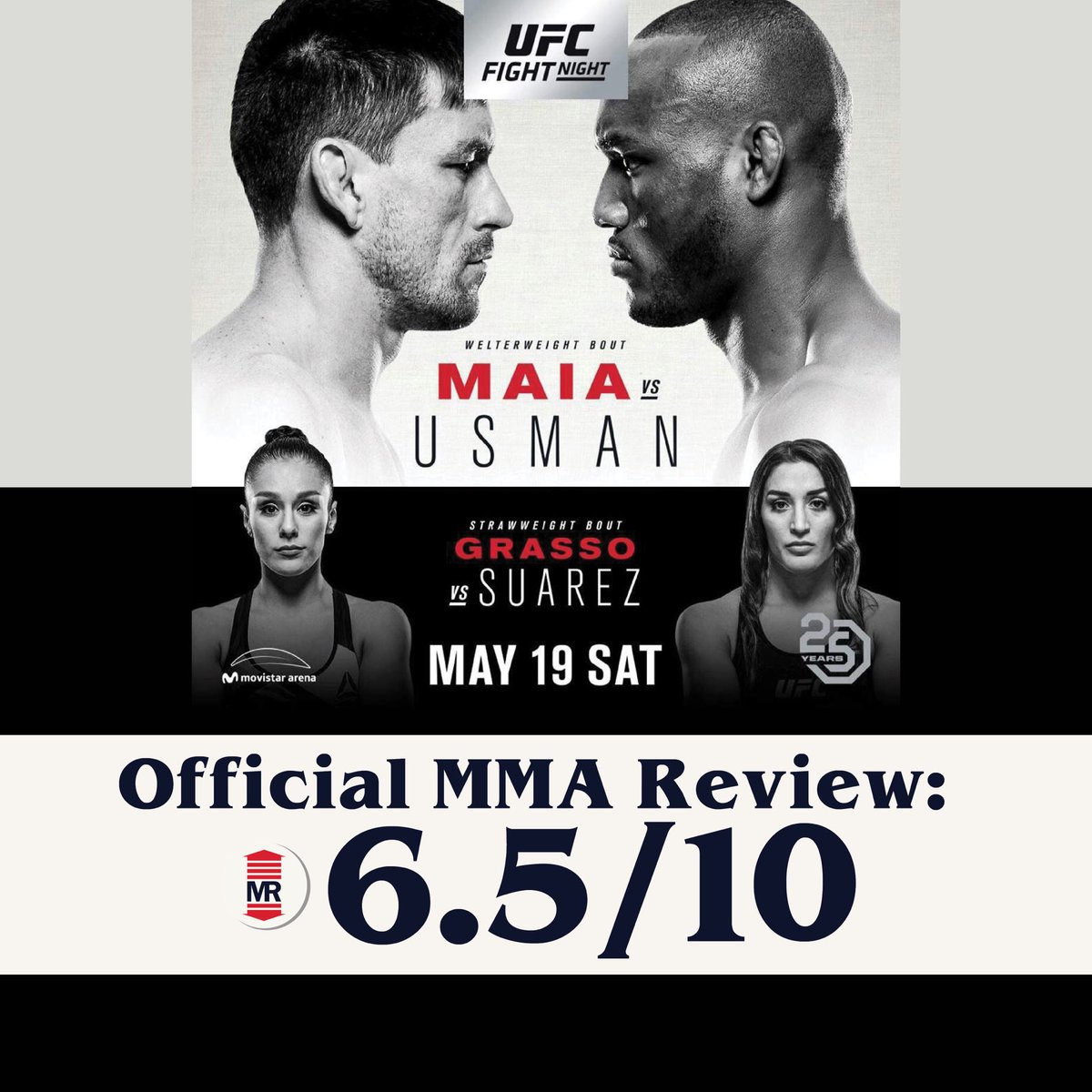themmareview's tweet photo. #UFCCHILE score is here! @cloxmma definitely had the MOST impressive moment of the night. @Moggly_Benitez looked incredible, and what a debut for @AndreaKGBLee!! The event was limited by the high number of slow decisions and lack of significant fights on the main card.
#ufcmemes https://t.co/gD0bImchiU