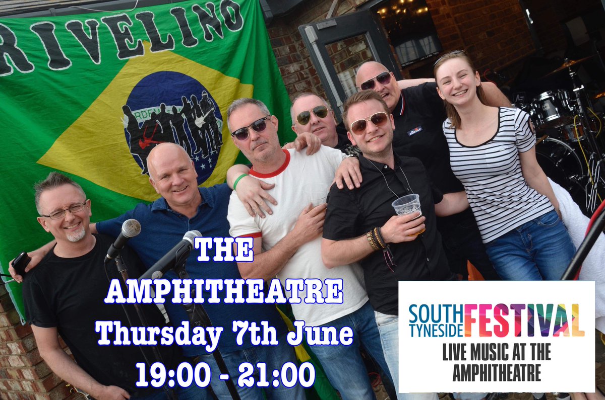 RivelinoBand's tweet photo. Excited to be playing South Tyneside Festival this year! See you all at The Amphitheater on Thursday 7th June! https://t.co/TNZOYVgBgD