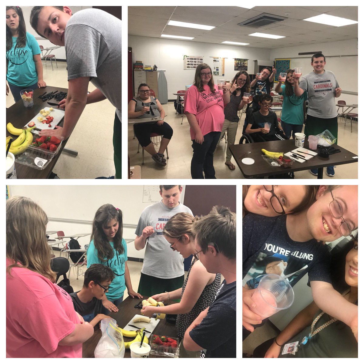 ReneeShortt's tweet photo. Whatโs better on a hot day than an ice cold straw-nanna smoothie? @StClairR13 #startingsummerright #lifeskills #cooking #smoothie https://t.co/KWrTbxplN6